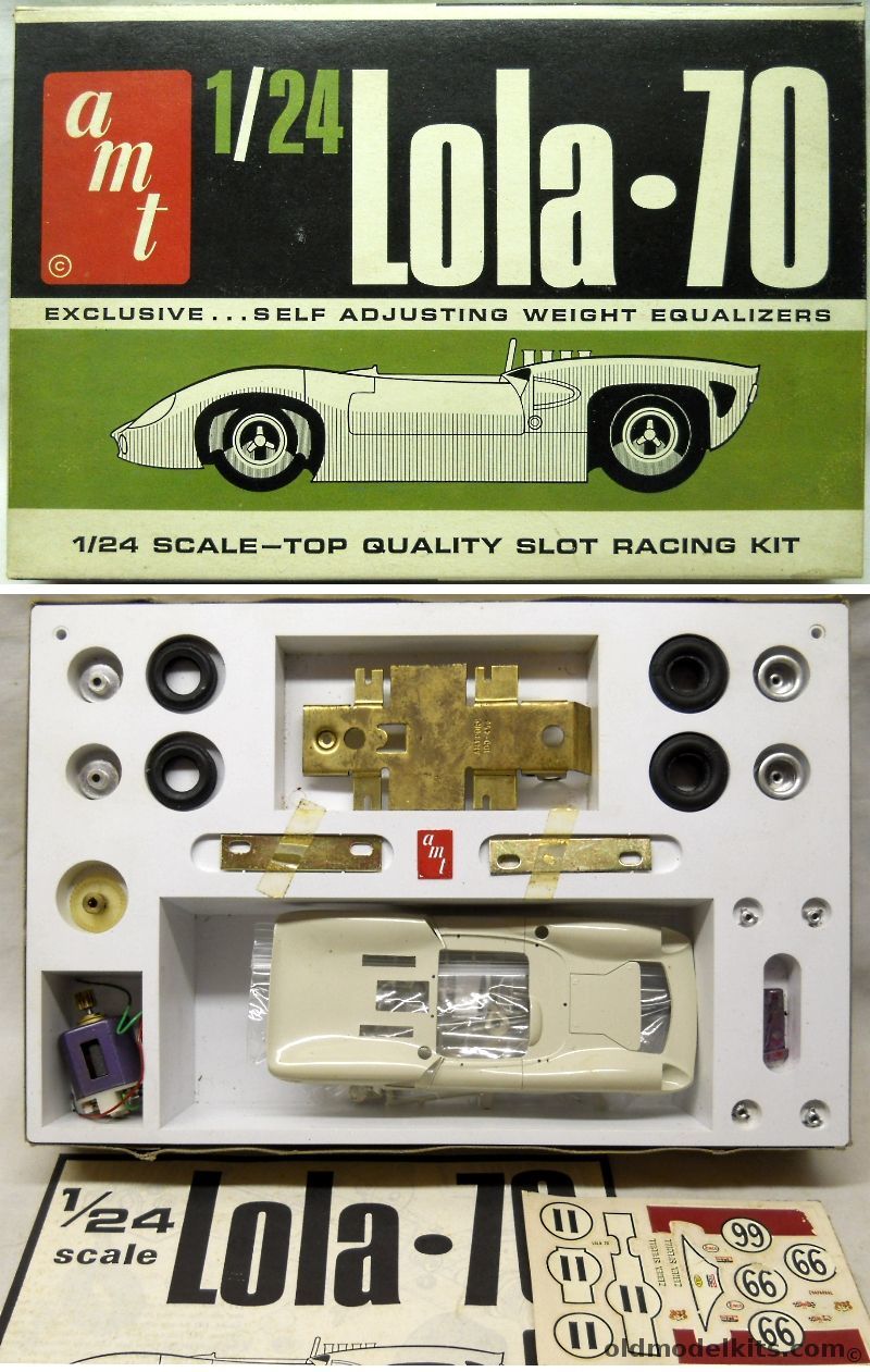 AMT 1/24 Lola 70 Slot Car, 9304-800 plastic model kit